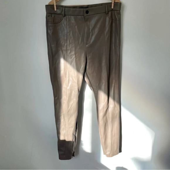 Zara Pants - Zara Faux Leather Pants  Brown